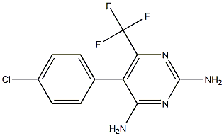 5-(4-Chlorophenyl)-6-(trifluoromethyl)pyrimidine-2,4-diamine|