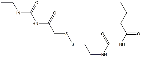 1-Butyryl-3-[2-[[(3-ethylureido)carbonylmethyl]dithio]ethyl]urea