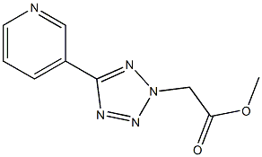 5-(3-Pyridyl)-2H-tetrazole-2-acetic acid methyl ester 结构式