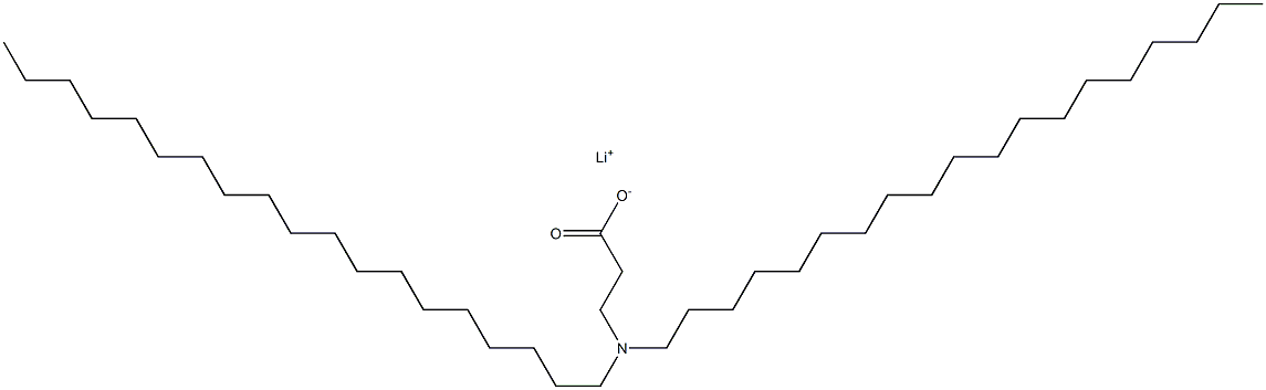 3-(Dinonadecylamino)propanoic acid lithium salt Structure