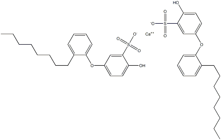 Bis(4-hydroxy-2'-octyl[oxybisbenzene]-3-sulfonic acid)calcium salt Structure