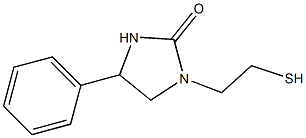 3-(2-Mercaptoethyl)-5-phenylimidazolidin-2-one,,结构式