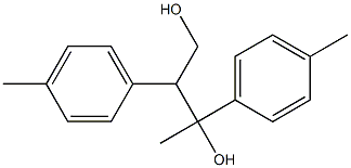 2,3-Bis(4-methylphenyl)butane-2,4-diol Struktur