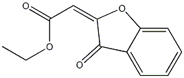 2-Ethoxycarbonyl-methylene-3(2H)-benzofuranone Struktur