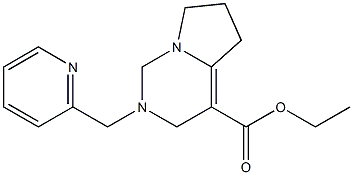 2-(2-Pyridinylmethyl)-1,2,3,5,6,7-hexahydropyrrolo[1,2-c]pyrimidine-4-carboxylic acid ethyl ester,,结构式