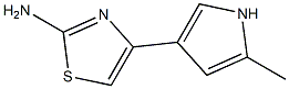 2-Amino-4-(2-methyl-1H-pyrrol-4-yl)thiazole Struktur