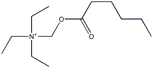 N,N-Diethyl-N-[(hexanoyloxy)methyl]ethanaminium Structure