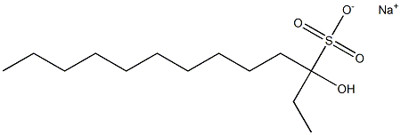 3-Hydroxytridecane-3-sulfonic acid sodium salt,,结构式