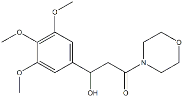 3-Hydroxy-1-morpholino-3-(3,4,5-trimethoxyphenyl)-1-propanone 结构式