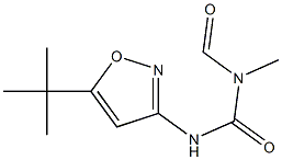 1-Formyl-1-methyl-3-[5-(1,1-dimethylethyl)-3-isoxazolyl]urea Structure