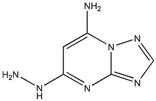 5-Hydrazino-7-amino[1,2,4]triazolo[1,5-a]pyrimidine 结构式