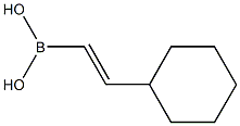 (E)-2-シクロヘキシルエテニルボロン酸 化学構造式