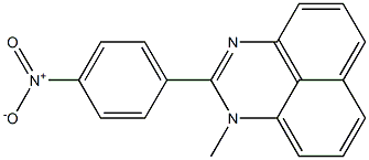 1-メチル-2-(4-ニトロフェニル)-1H-ペリミジン 化学構造式