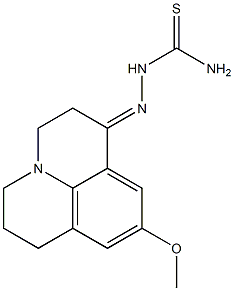 2,3,6,7-Tetrahydro-9-methoxy-1H,5H-benzo[ij]quinolizin-1-one thiosemicarbazone Structure