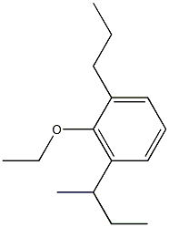 1-Ethoxy-2-propyl-6-sec-butyl-benzene,,结构式