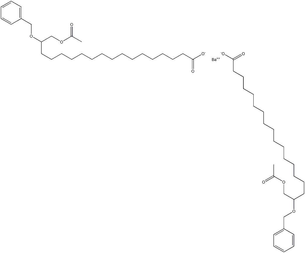 Bis(17-benzyloxy-18-acetyloxystearic acid)barium salt