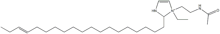 1-[2-(Acetylamino)ethyl]-1-ethyl-2-(16-nonadecenyl)-4-imidazoline-1-ium Structure