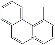 1-メチルベンゾ[a]キノリジニウム 化学構造式