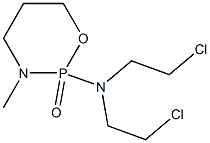 Tetrahydro-2-[bis(2-chloroethyl)amino]-3-methyl-2H-1,3,2-oxazaphosphorine 2-oxide Struktur