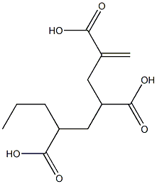 1-Hexene-2,4,6-tricarboxylic acid 6-propyl ester,,结构式