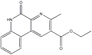 2-(Ethoxycarbonyl)-3-methylbenzo[f][1,7]naphthyridin-5(6H)-one Struktur