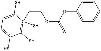 チオ炭酸O-[2-[(テトラヒドロチオフェン)-2-イル]エチル]O-フェニル 化学構造式