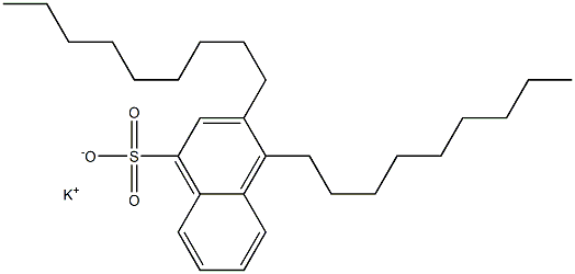3,4-Dinonyl-1-naphthalenesulfonic acid potassium salt Struktur