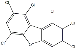 1,2,4,7,8,9-Hexachlorodibenzofuran Struktur