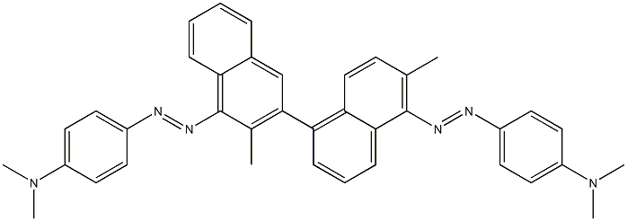 4,4'-Bis(4-dimethylaminophenylazo)-3,3'-dimethyl-2,8'-binaphthalene|