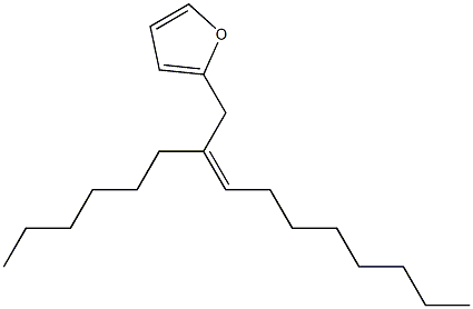 2-[(Z)-2-Hexyl-2-decenyl]furan Structure