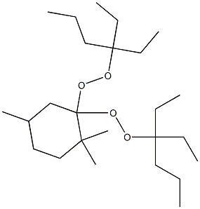 2,2,5-Trimethyl-1,1-bis(1,1-diethylbutylperoxy)cyclohexane Structure