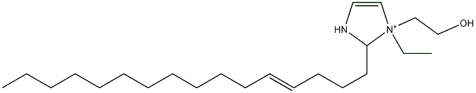 1-Ethyl-2-(4-hexadecenyl)-1-(2-hydroxyethyl)-4-imidazoline-1-ium,,结构式