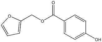 p-ヒドロキシ安息香酸フルフリル 化学構造式