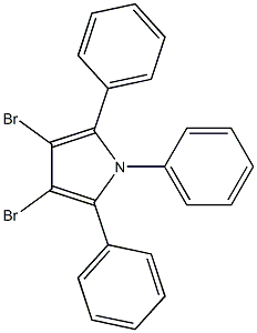 3,4-Dibromo-1,2,5-triphenyl-1H-pyrrole Struktur