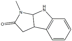 3,3a,8,8a-Tetrahydro-1-methylpyrrolo[2,3-b]indol-2(1H)-one Structure