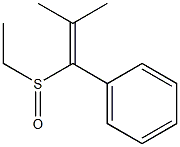 1-Ethylsulfinyl-2-methyl-1-phenyl-1-propene Struktur