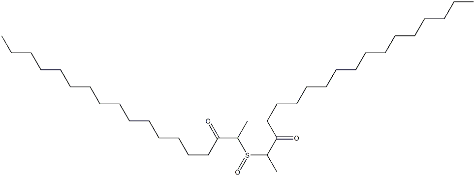 メチル(2-オキソヘプタデシル)スルホキシド 化学構造式