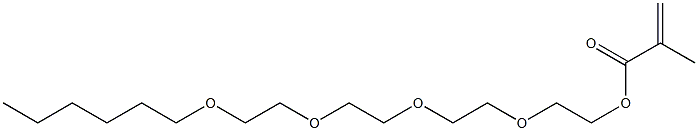 Methacrylic acid 2-[2-[2-[2-(hexyloxy)ethoxy]ethoxy]ethoxy]ethyl ester,,结构式