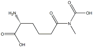 (-)-5-(Carboxymethylcarbamoyl)-D-norvaline Structure