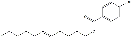 4-Hydroxybenzoic acid 5-undecenyl ester Struktur
