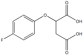 2-(4-Fluorophenoxy)butanedioic acid 结构式