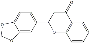 3',4'-メチレンビスオキシフラバノン 化学構造式