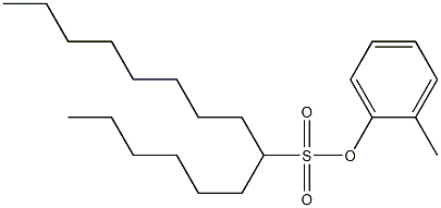 7-Pentadecanesulfonic acid 2-methylphenyl ester Structure