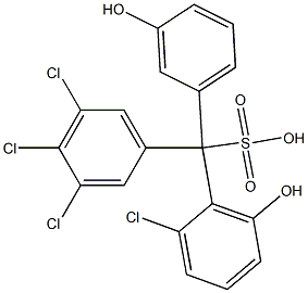 (2-Chloro-6-hydroxyphenyl)(3,4,5-trichlorophenyl)(3-hydroxyphenyl)methanesulfonic acid