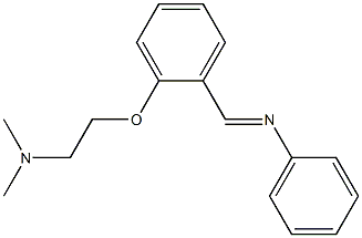 N-[o-[2-(Dimethylamino)ethoxy]benzylidene]aniline,,结构式