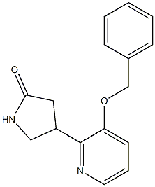 4-[3-(Benzyloxy)-2-pyridinyl]pyrrolidin-2-one 结构式