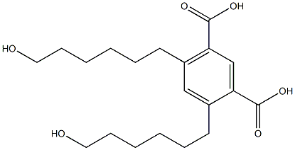 4,6-Bis(6-hydroxyhexyl)isophthalic acid 结构式