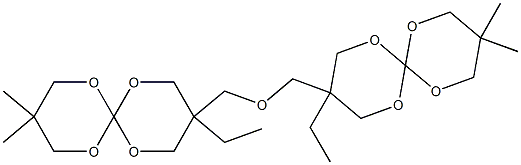 3,3'-[Oxybis(methylene)]bis(3-ethyl-9,9-dimethyl-1,5,7,11-tetraoxaspiro[5.5]undecane) Structure