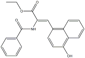  (Z)-2-Benzoylamino-3-(4-hydroxy-1-naphthalenyl)acrylic acid ethyl ester