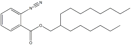 o-(2-ヘキシルデシルオキシカルボニル)ベンゼンジアゾニウム 化学構造式
